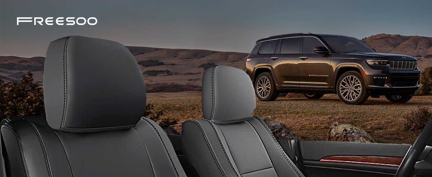 Jeep Grand Cherokee Seat Covers, Leather Car Seat Covers Full Set, Seat Covers for SUV