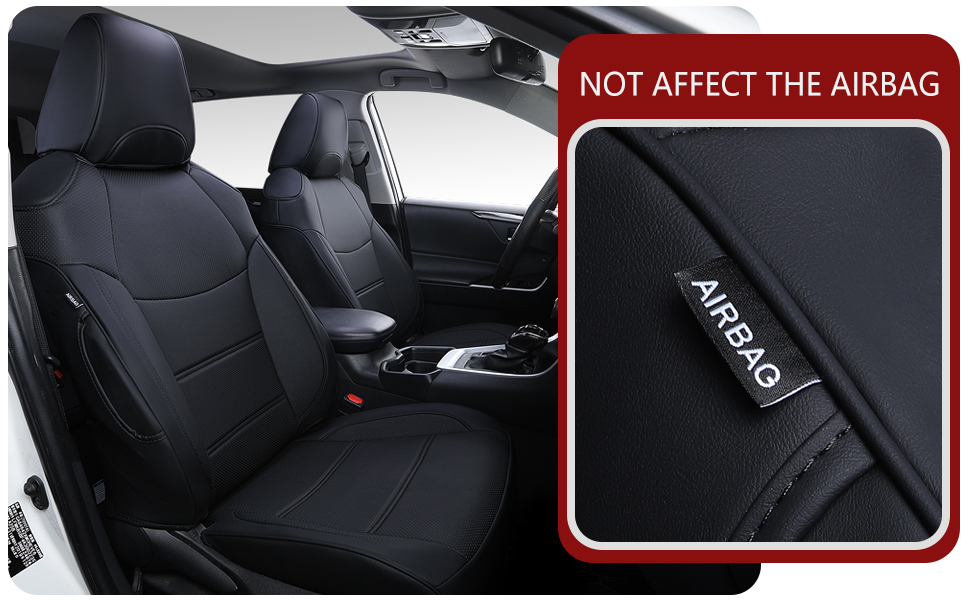 Custom Seat Covers 2019-2024 Toyota RAV4 Waterproof Faux Leather Protector SUIYIO