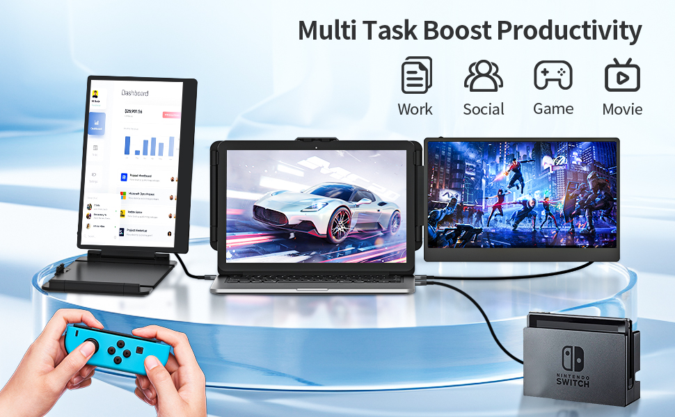 dual screen, dual efficiency