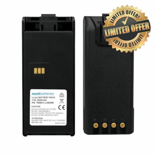 NEXTBATTERIES Battery Compatible with Relm Bendix-King KNG-P150 Two Way Radio - 3600mAh Lithium-ion 7.5 Volt Premium Cells Replacement Battery