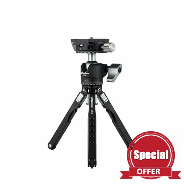 Leofoto MT-03 + LH-25R Aluminum Mini Tripod + Free Head Set