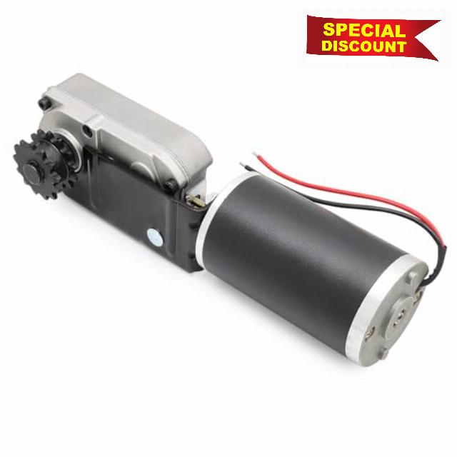225008 RV Slide Out Motor R25075 Gearbox High Output Motor 13 Tooth Sprocket for RV Trailers with Accu-Slide Cable Driven Room System Replace R25076-1 Gearbox R25076 BAL Accu Slide Parts