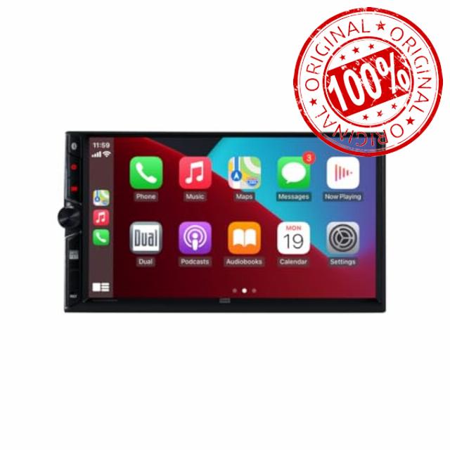 Dual Electronics Dual DCPA723W 2-DIN 7"" Apple CarPlay Android Auto Digital Multimedia Receiver