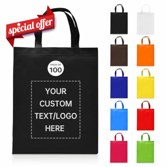 Customizable Tote Bags-100 Ideal for Sales