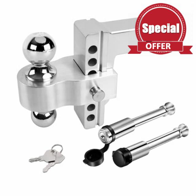 CARPMS Aluminum Adjustable Trailer Hitch