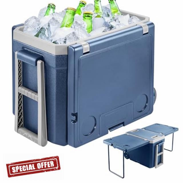 Ice Cooler with Wheels