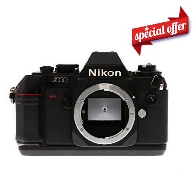 Nikon N2000 F-301 35MM SLR film Camera Body Only (Renewed)