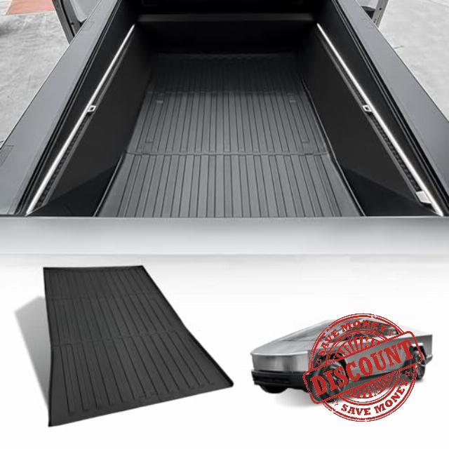 BestEvMod Truck Bed Mat Compatible with Tesla Cybertruck 2023 2024 Accessories Pickup Heavyweight Bed Mat TPE Mat All-Weather Protection Rear Truck Mat