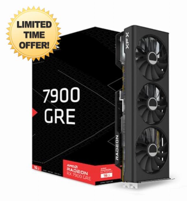 XFX Radeon RX 7900GRE Gaming Graphics Card with 16GB GDDR6