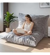 Bean Bag Chairs for Adults & Kids, Lazy BeanBag Sofa with Armrests for Living Room, Bedroom, Apar...