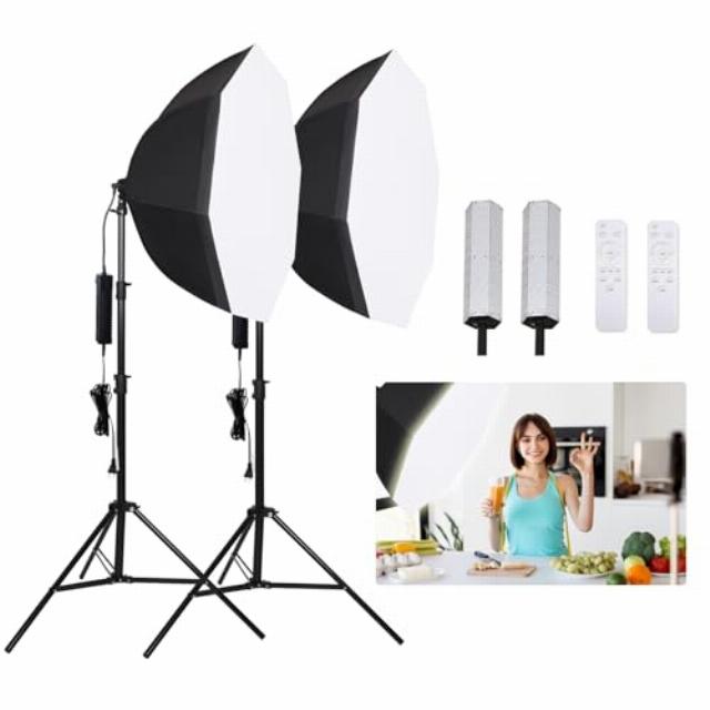 Portable Continuous Photography Lighting Kit