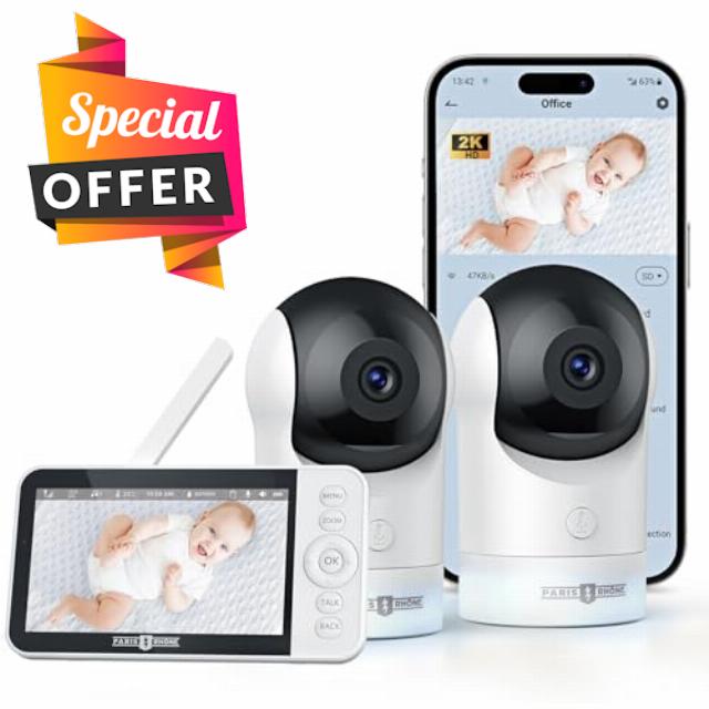 PARIS RHÔNE Split-Screen Baby Monitor