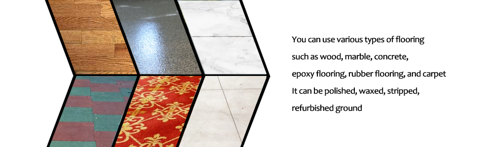 Floor machine, Scrubbing, Stripping, Polishing