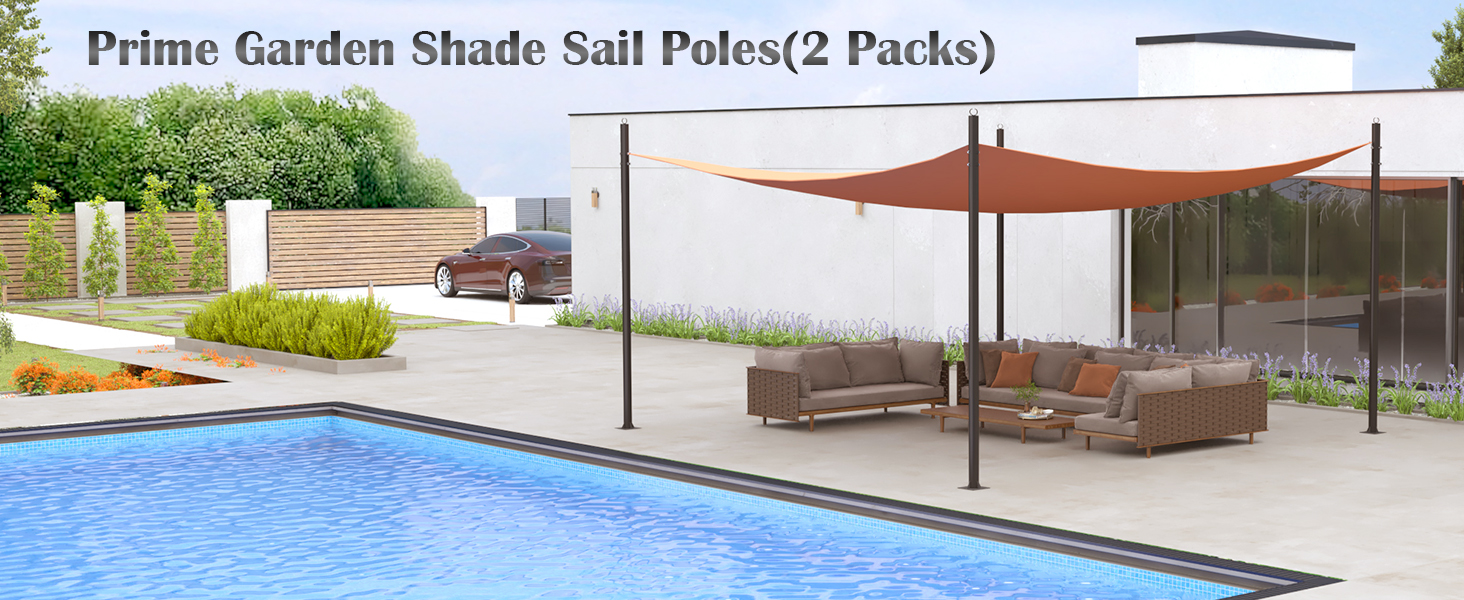 shade sail poles
