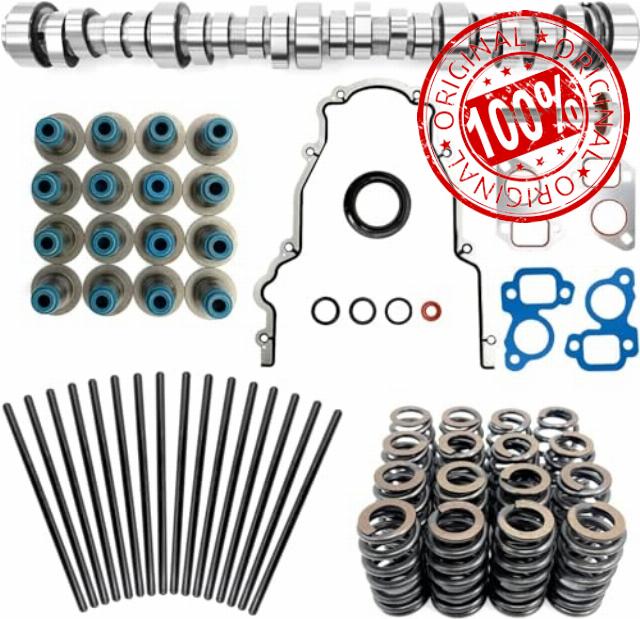 Teilelager Truck Camshaft Springs Kit Stage 2 Camshaft Kit with Springs Pushrods Gaskets&Seals Replacement for 1999-2013 Gen 3/4 LS 4.8 5.3 5.7 6.0 6.2 including LS1 LS6 LS2 LQ4 LQ9-E1840P