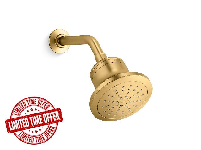 KOHLER K-33631-G-2MB Cinq Single-Function Filtered Shower Head