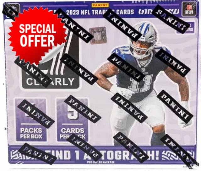 2023 Panini Clearly Donruss NFL Football HOBBY box (4 pks/bx)