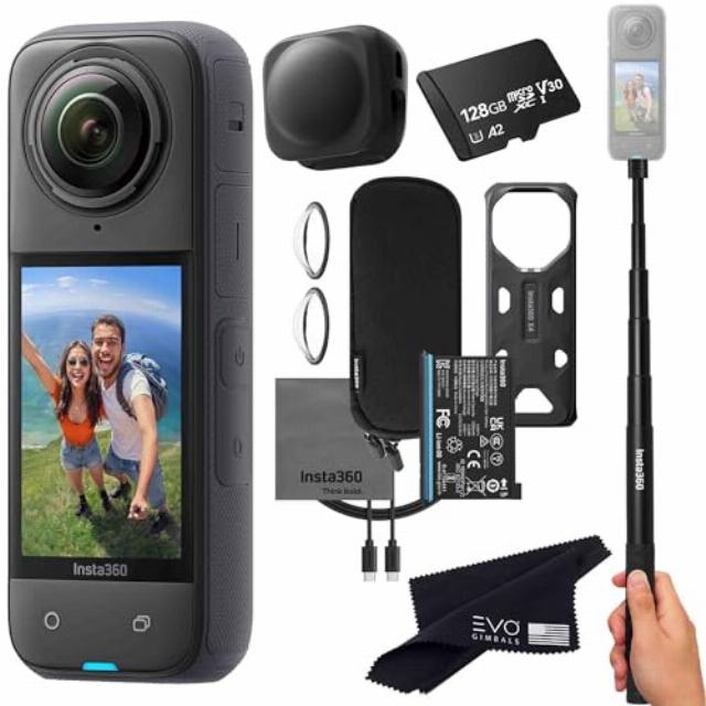Insta360 X4 Basic Bundle-8K Waterproof 360 Action Camera with 1/2" 48MP Sensors