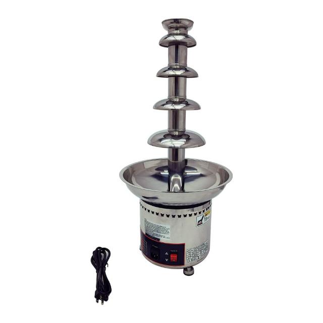 5-Tier Electric Stainless Steel Chocolate Melts 110V Chocolate Waterfall Fountain Chocolate Warmer Capable of 6kg Choc Melter Waterfall Maker for Party Wedding Birthday Christmas