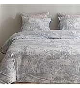 Bahalden Floral Duvet Cover Queen Size, Soft Boho Bedding For All Seasons, Toile De Jouy Pattern ...