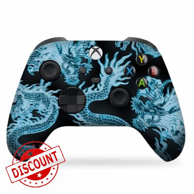 DreamController Neon Dragons Custom X-box Controller Wireless compatible with X-box One/X-box Series X/S Proudly Customized in USA I Permanent HYDRODIP Print(NOT JUST A SKIN)(MODDED)