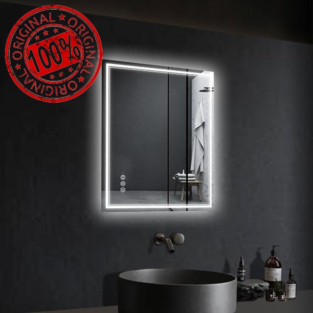 LED Bathroom Mirror 20" x 28" with Double Lights