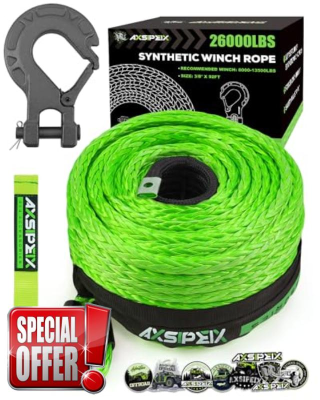 AXSIPEIX Synthetic Winch Rope Kit