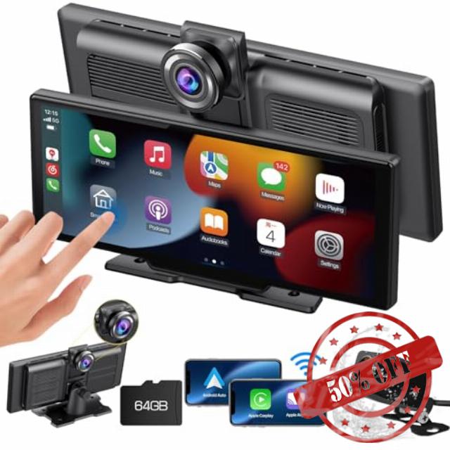 Protable Apple Carplay 10.26'' Wireless Android Auto