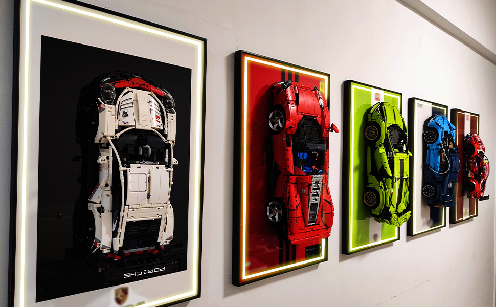 LEGO Car Wall Mounted with LED Lights