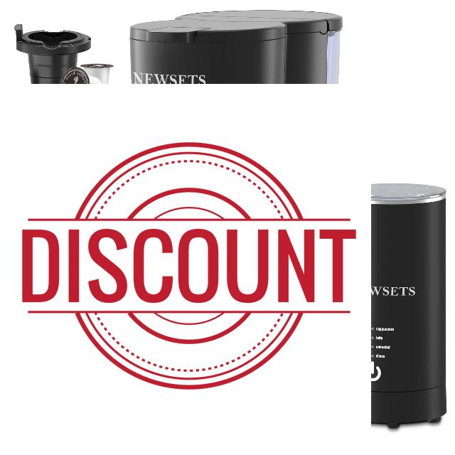 NEWSETS Single Serve Coffee Maker for K Cups and Ground Coffee