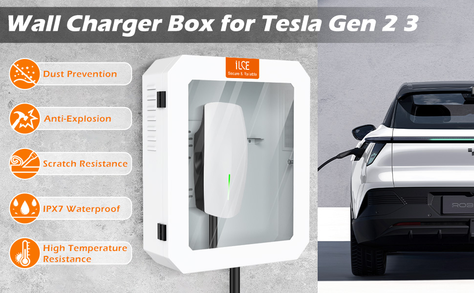 ev charger box outdoor enclosure cover gen 3 wall universal connector electric car holder charging
