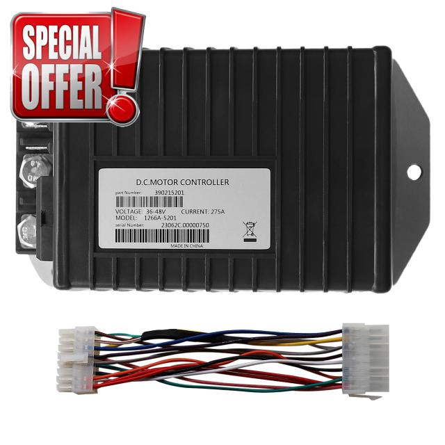 1266A-5201 36-48V 275A Curtis Controller Compatible with 0-5kΩ 1510A-5251 1510A-5250 for DC Motor Controller Club Car Contoller 1510A-5251 1510-5201 1510-5251 for Club Car Golf Carts