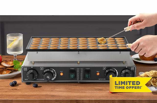 Moongiantgo 220V Commercial Mini Dutch Pancake Maker