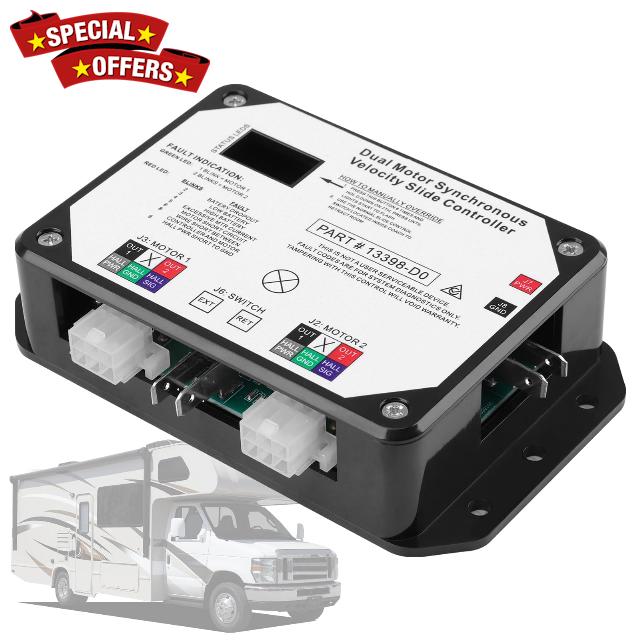13398-D0 RV Dual Motor Synchronous Velocity Slide Controller Compatible with Lippert in-Wall Slide-Out Controller