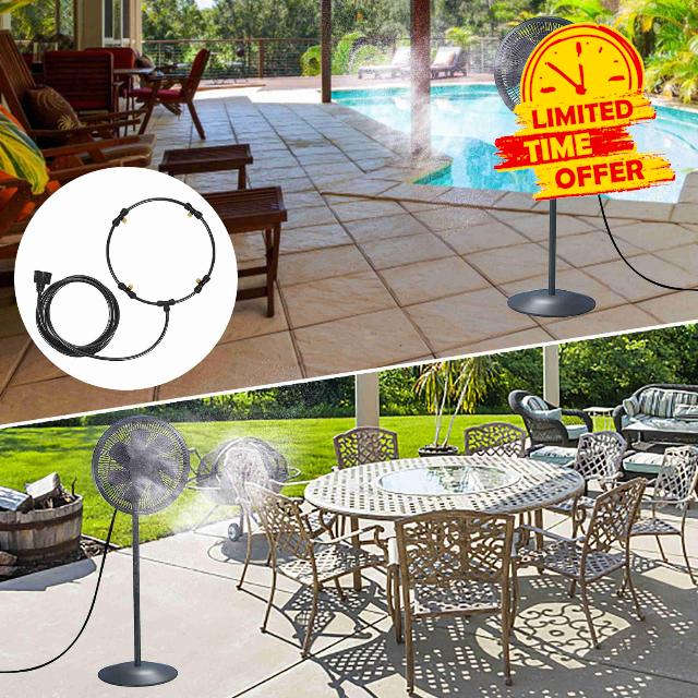 Outdoor Misting Fan Kit