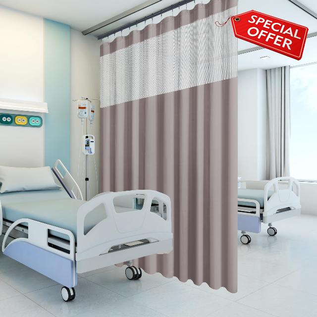 Flame Retardant Hospital Curtain Room Divider Grommet Cubicle Curtain Divider Privacy Medical Curtain for Hospital