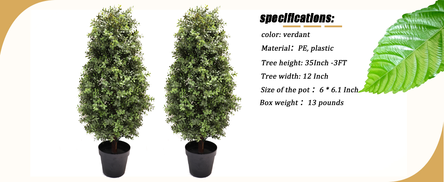 BLONYUVC artificial topiary boxwood plant tree outdoor fake trees plants topiaries decor indoor