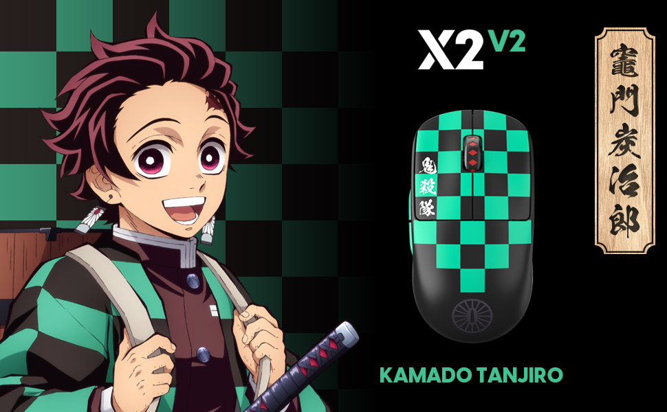 Kamado Tanjiro Demon Slayer charactor gaming mouse, light weight collectible pc mice