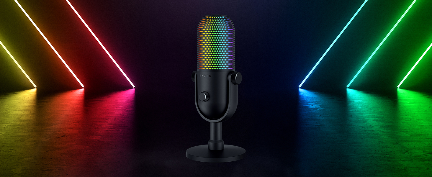 Razer Seiren V3 for PC computer iphone podcast blue yeti rode hyperx steel series lavalier lapel JBL