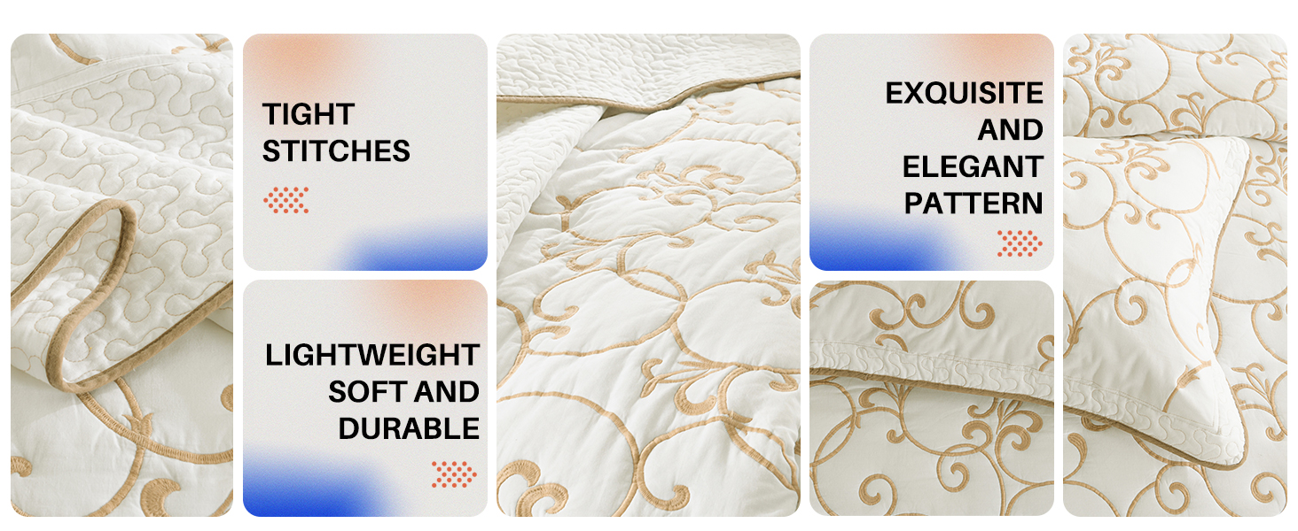 100% cotton bedspreads oversized quilt bedding set lightweight comforter
