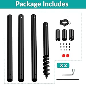 SHADE SAIL POLES