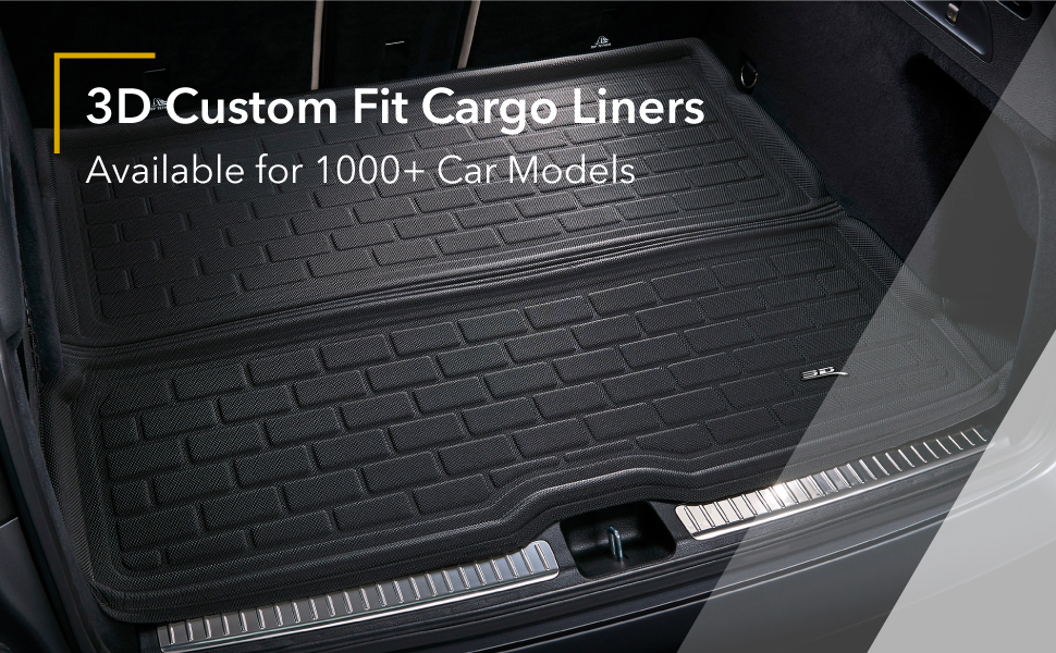 3D MAXpider Custom Fit All Weather Cargo Mats