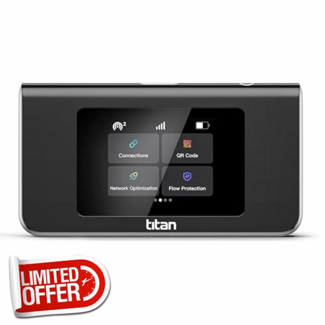 Titan 4G LTE Portable WiFi Mobile Hotspot Device