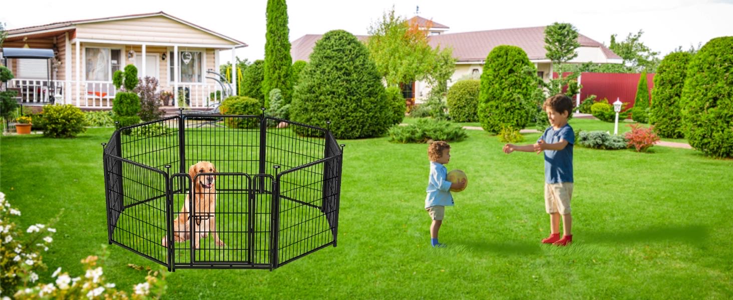 dog garden fence tall with gate