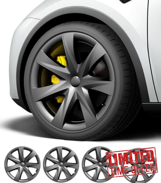 Hubcaps 19 inch Wheel Cover for Tesla Model Y 2019-2024 Original Rims Wheel Covers Replacement Accessories Compatible with Tesla Model Y