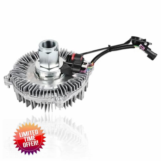 Cooling Radiator Fan Clutch Compatible with Chevy Silverado 2500HD 3500HD GMC Sierra 2500HD 3500HD 2015-2016 V8 6.6L Replacement for 23134137