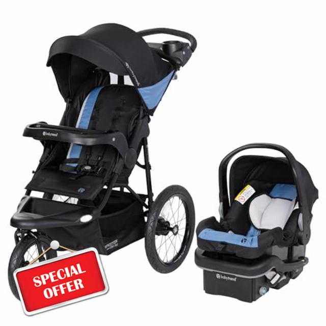 Baby Trend Expedition® Zero Flat Jogger Travel System with LED Lights