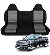 Kistrba Truck Seat Cover, Compatible with 2004-2012 Chevy Colorado/GMC Canyon Front 60/40 Split B...