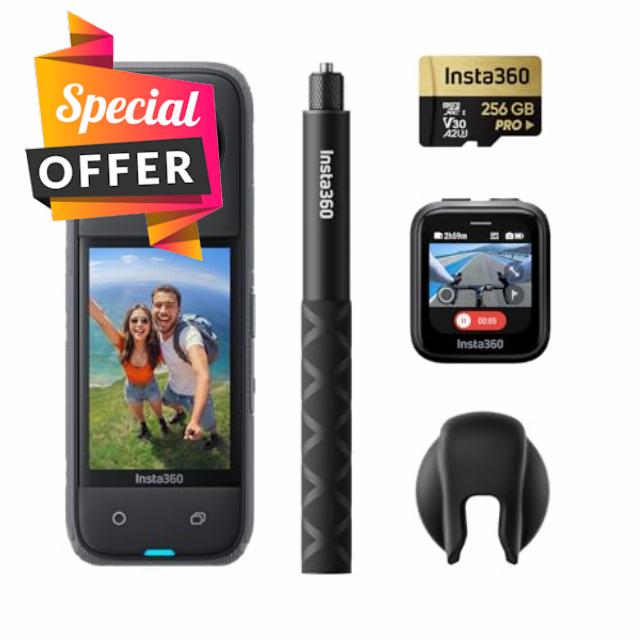Insta360 X4 GPS Bundle- 8K Waterproof 360 Action Camera