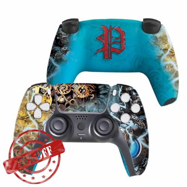 BABY CUDDLE BOX DISHONESTY Custom PS-5 Controller Wireless compatible with Play-Station 5 Console by BCB Controllers | Proudly Customized in USA with Permanent HYDRO-DIP Printing (NOT JUST A SKIN)
